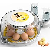 Egg Incubators for Hatching Eggs with Automatic Egg Turner, 8 Incubator for Chicken Eggs with Egg Candler for Chicken, Duck, Quail, Smart Egg Hatcher for Beginners &amp; Kids
