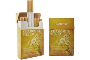 Derrose® Chamomile Herbal Sticks,Herbal Cigarettes,Nicotine Free and Tobacco Free,Help Stop Smoking,Better Effect When Used w