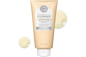 IT Cosmetics Confidence in a Cleanser - Hydrating Serum Foaming Face Wash With Hyaluronic Acid & Ceramides, Gentle Makeup Remover, Skin Barrier Support, Non-Stripping, Sulfate-Free, For All Skin Types