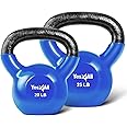 Yes4All Kettlebell Set Vinyl Coated Weights Combo for Full Body Workout Equipment Push up, Grip Strength Training, Dumbbell Weights Exercises