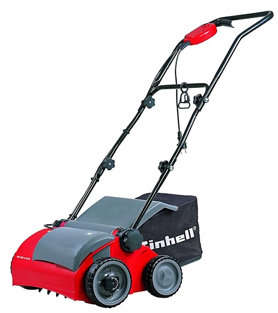 Einhell Elektro-Vertikutierer-Lüfter RG-SA 1433 (1400 W, 33 cm Arbeitsbreite, 3-fach höhenverstellbar, 28 l, empfohlen für Fl