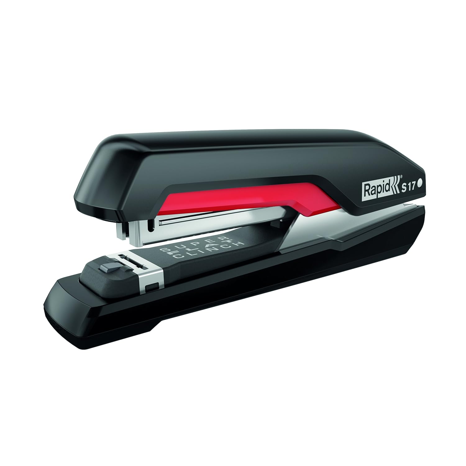 Rapid Stapler, 30 sheet capacity, SuperFlatClinch, Black/red, Ergonomic ...