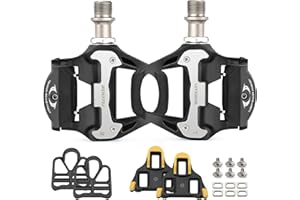 KOOTU Bike Pedals 9/16" Universal Road Bike Pedals Bicycle Platform Pedals Clipless Pedals Suitable for Road Bike Spin Bike M