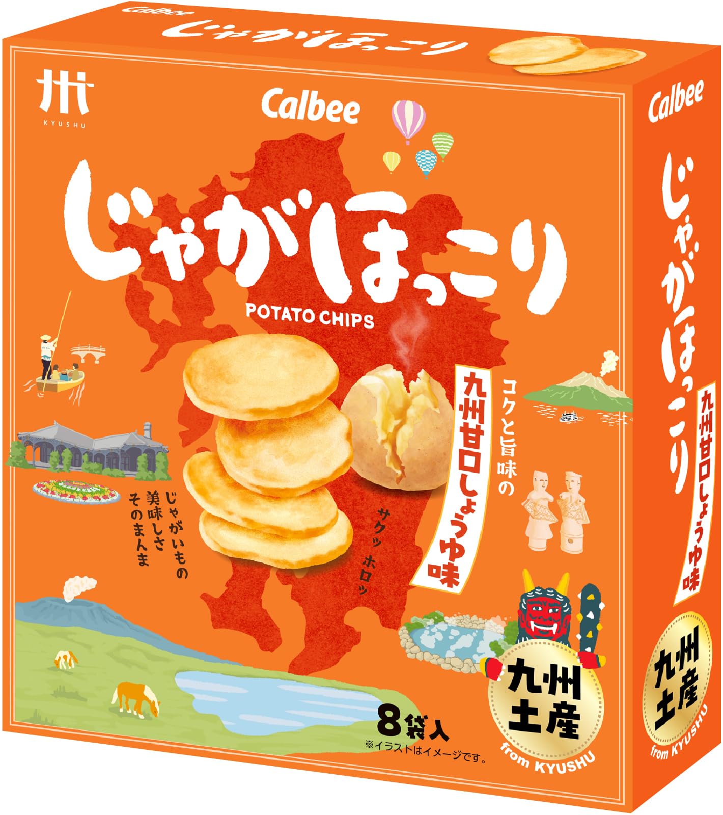 大邦物産 じゃがほっこり九州甘口しょうゆ味 8袋商品画像