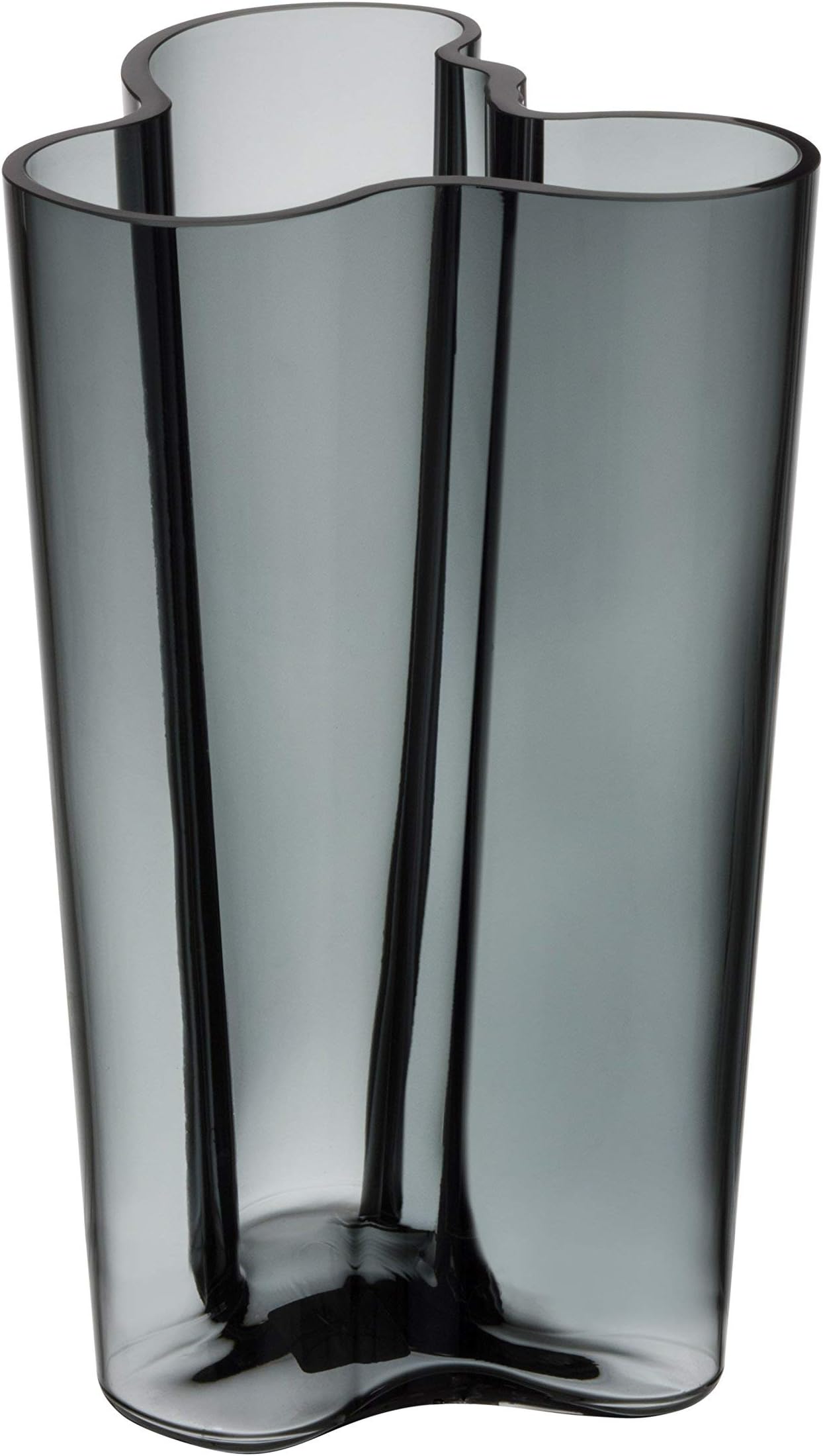 IittalaIittala, 1020907, Alvar Aalto vases, glass, grey, 20 x 19 x 25 cm
