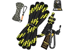 Kalkal Tree Stand Safety Rope, Reflective Lifeline Hunting Safety Harness Tree Strap For Tree-Stand Hunting
