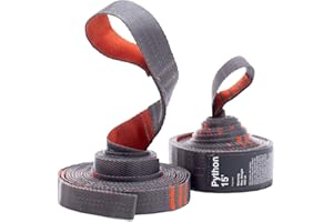 KAMMOK: Python 15' Tree Friendly Hammock Straps | Woven, No-Stretch, Knotless, Durable Holds up to 500lbs, (Lightweight for Hiking, Camping, Backpacking), Set of 2 w/Stuff Sack