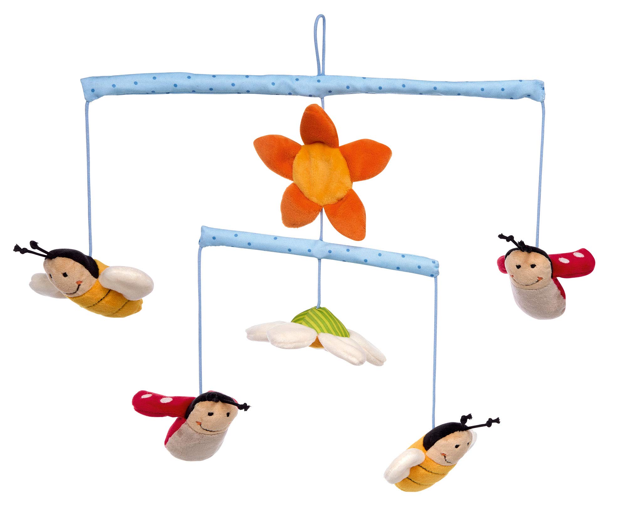 Sigikid 42536 Mobile Bees Hangons Girls and Boys Baby Toy Recommended from Birth Multi-Coloured
