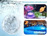 Hitopin Submersible LED Lights 4 Pieces Remote 16 Colors 4 Modes view 6