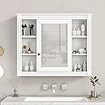 Amazon.com: Merax 36 Inch Bathroom Mirror Cabinet,Modern Mirror Cabinet ...