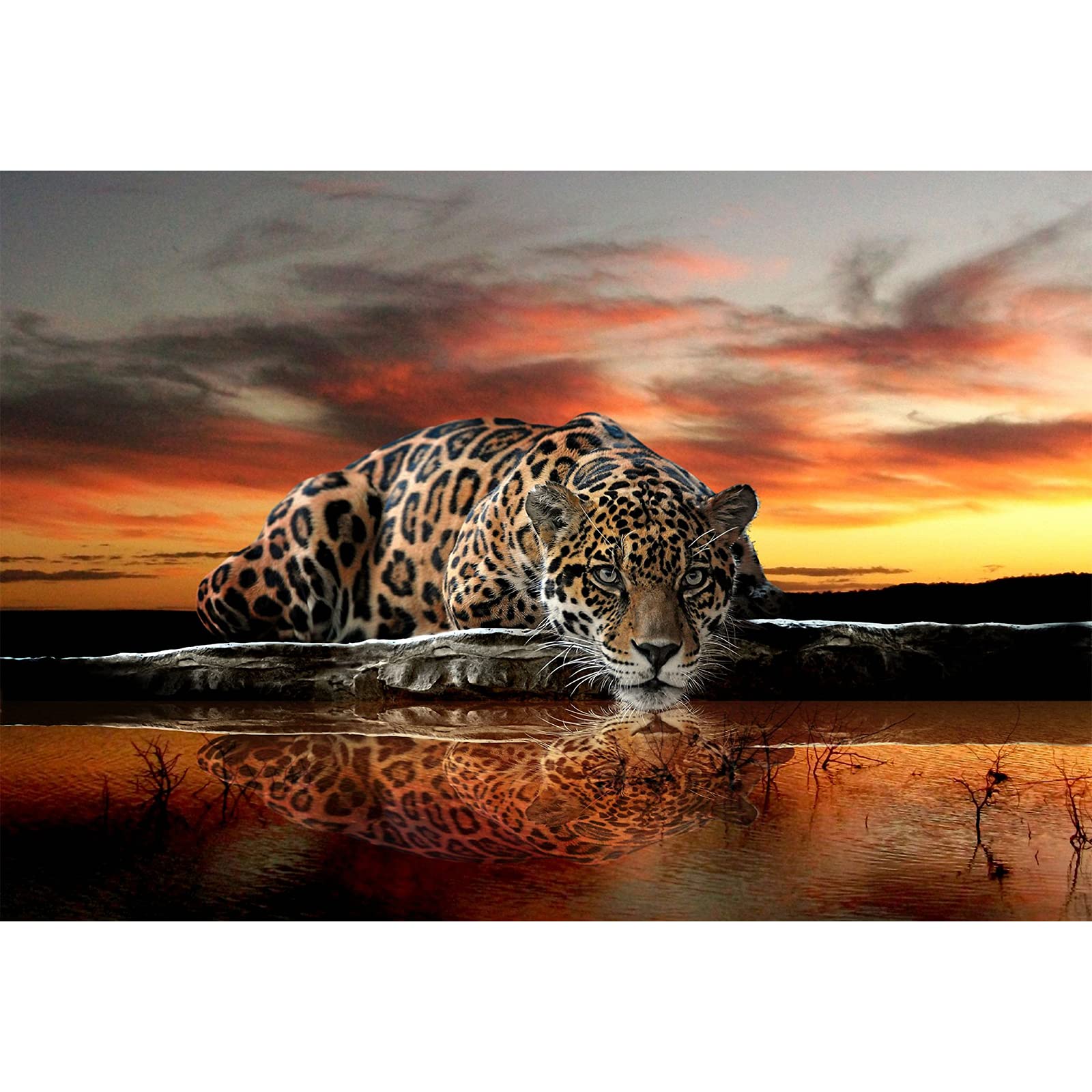 WACYDSD Jigsaw Puzzle 1000 Piece Tattoo Tiger Diy Modern Wall Art Unique Gift Home Decor