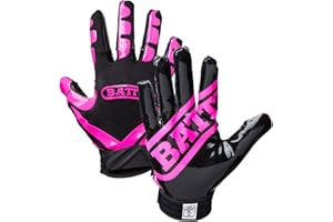 Battle Sports Ultra-Stick Wide Receiver Football Gloves - Adult & Youth Football Gloves