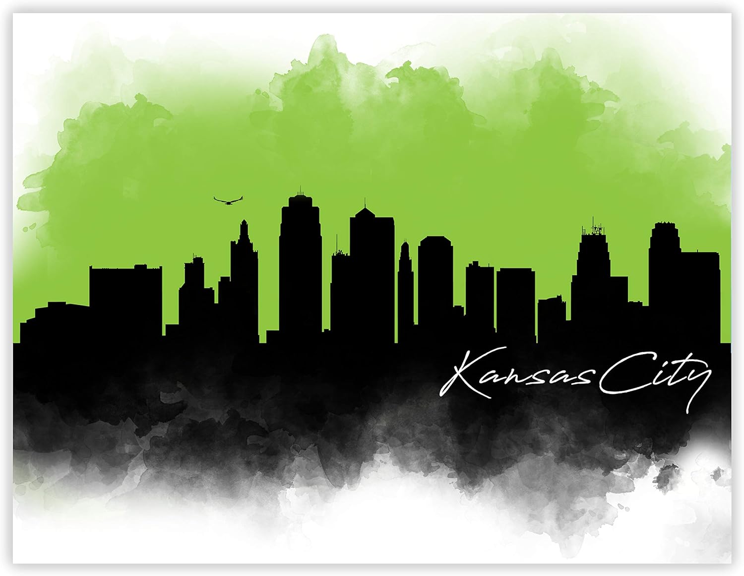 Amazon Com Ramini Brands Kansas City Skyline Drawing 11 X 14 Unframed Print Great Gift For Anyone Who S Heart Is In Missouri Beautiful Colorful Cityscape For Home Office Decor Posters Prints