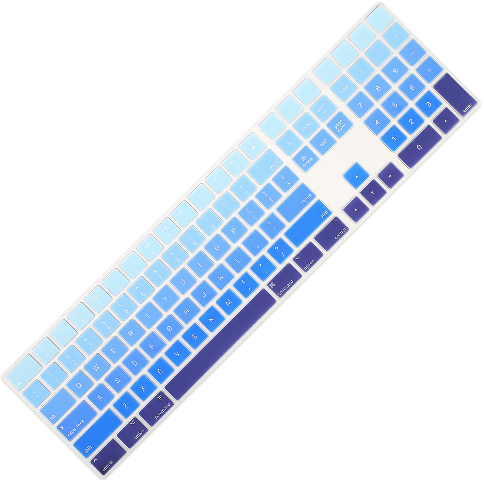 All-inside Ombre Blue Cover For Apple Imac Mq052Ll/A A1843 Us Layout Magic Keyboard with Numeric Keypad 04 Ombre Blue