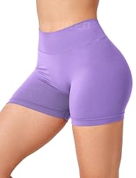 YEOREO Workout Scrunch Shorts Women V Back Gym Butt