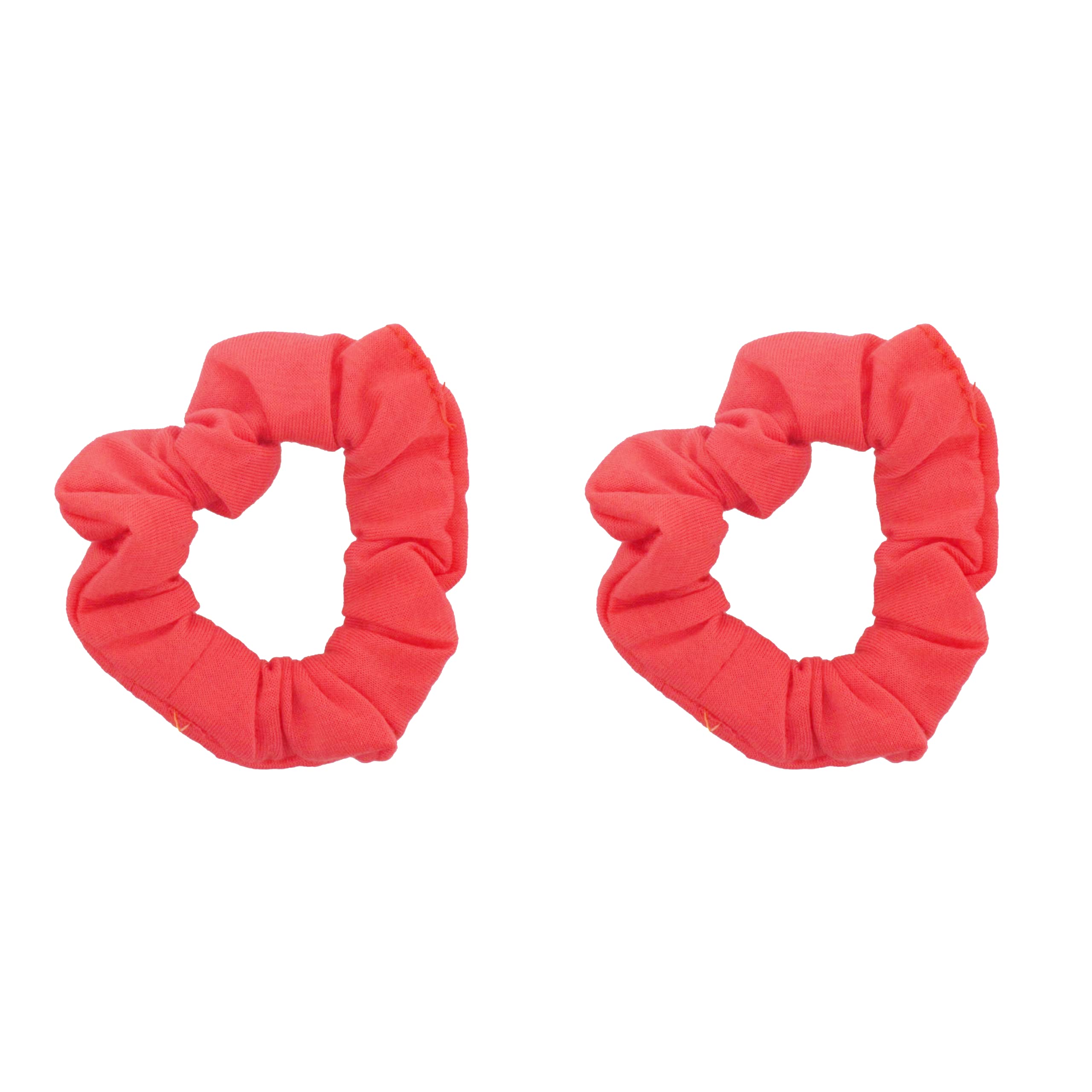 Set of 2 Solid Scrunchies (Coral) โ image 1