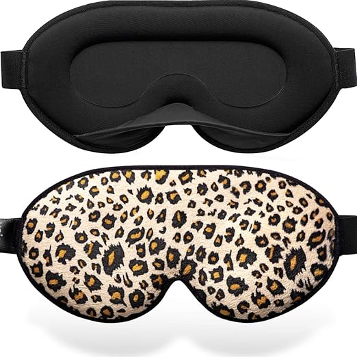 Unimi Sleep Mask for Women Men, Memory Foam & Silk Fabric Sleep Mask