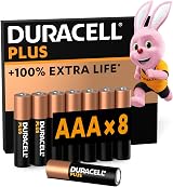 Duracell Plus AAA Batteries 8 Pack Alkaline 1.5V MN2400 Power Reliable Everyday view 1