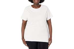 JUST MY SIZE Women's Plus-Size Short Sleeve Crew Neck Tee
