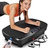 Large Vibration Plate Exercise Machine - High-Intensity Vibrating Shaking Full Body for Lymphatic Drainage - Vibrate Stand Fitness Platform for Strength &amp; Toning Home