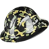 ILM Carbon Fiber Full Brim Hard Hat for Men with 4-8 Point Suspension OSHA and ANSI Construction Safety Hat Model MS401