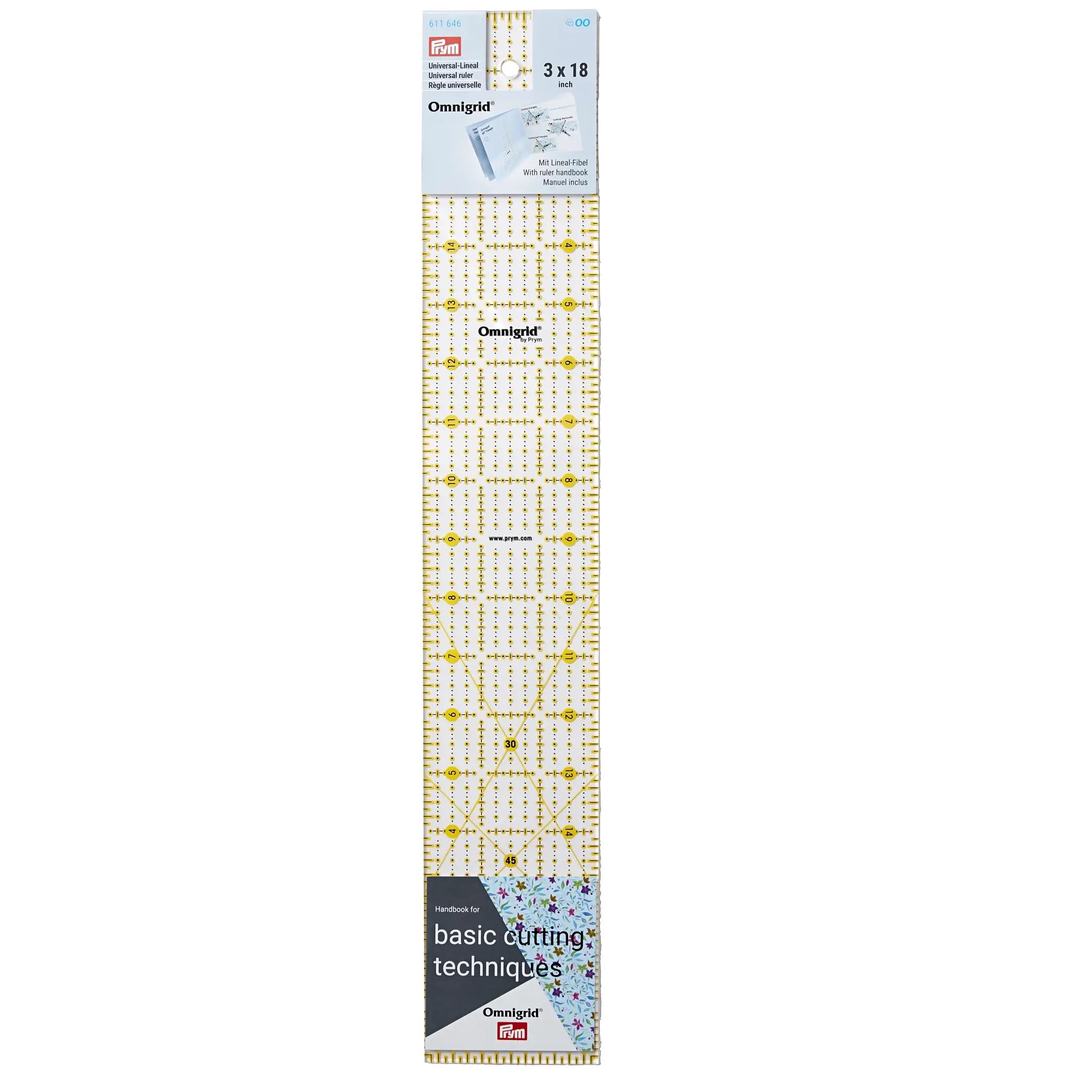 Prym - Omnigrid (3 x 18inch) Universal Ruler - 1 Unit