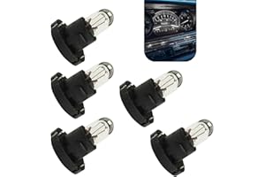 Polcatay 5 PCS T4 Dashboard Light, 14 V 1.12 W DB1601 High Brightness Waterproof Bulb, High Temperature Resistant Glass Lamp 