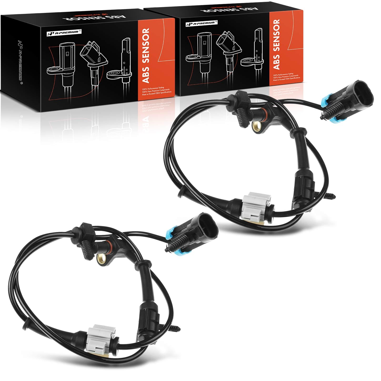 Photo 1 of A-Premium Front Side ABS Wheel Speed Sensor Compatible with Chevy, GMC & Hummer Models - Silverado 2500/3500/3500 HD/2500 HD 2007-2010, Suburban 2500, Sierra 2500 HD/3500 HD, Yukon XL 2500, H2