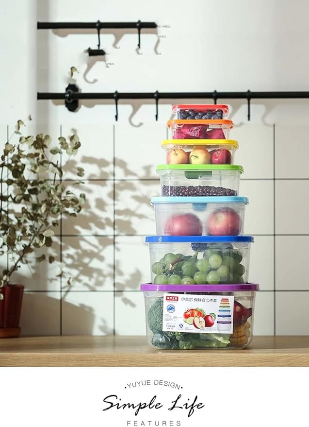 YUYUE Lebensmittel-Behälter mit Deckel, luftdichter, leicht, mit