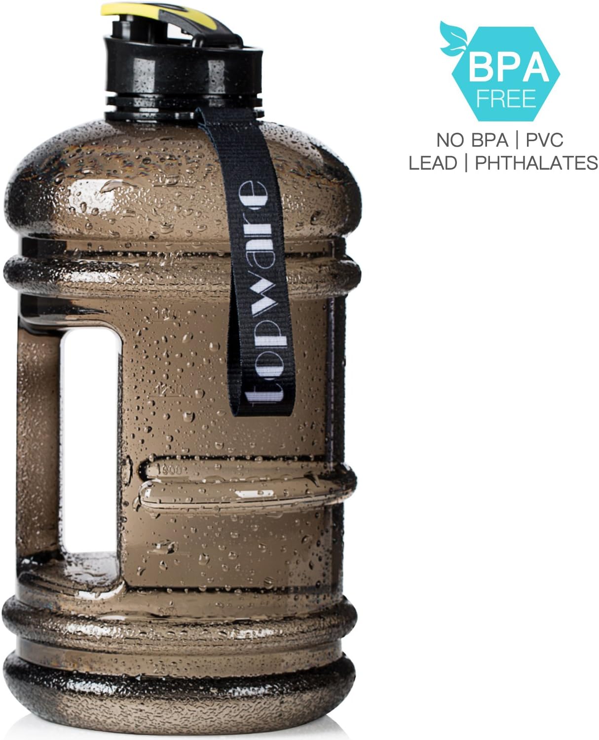 Dishwasher Safe New Material Tritan Plastic Hot Cold Water Jug Container Big Capacity 2.2L 75oz Half Gallon 1.3L 44oz 550ml Large Leakproof BPA Free Water Bottle for Fitness Camping Bicycle Gym