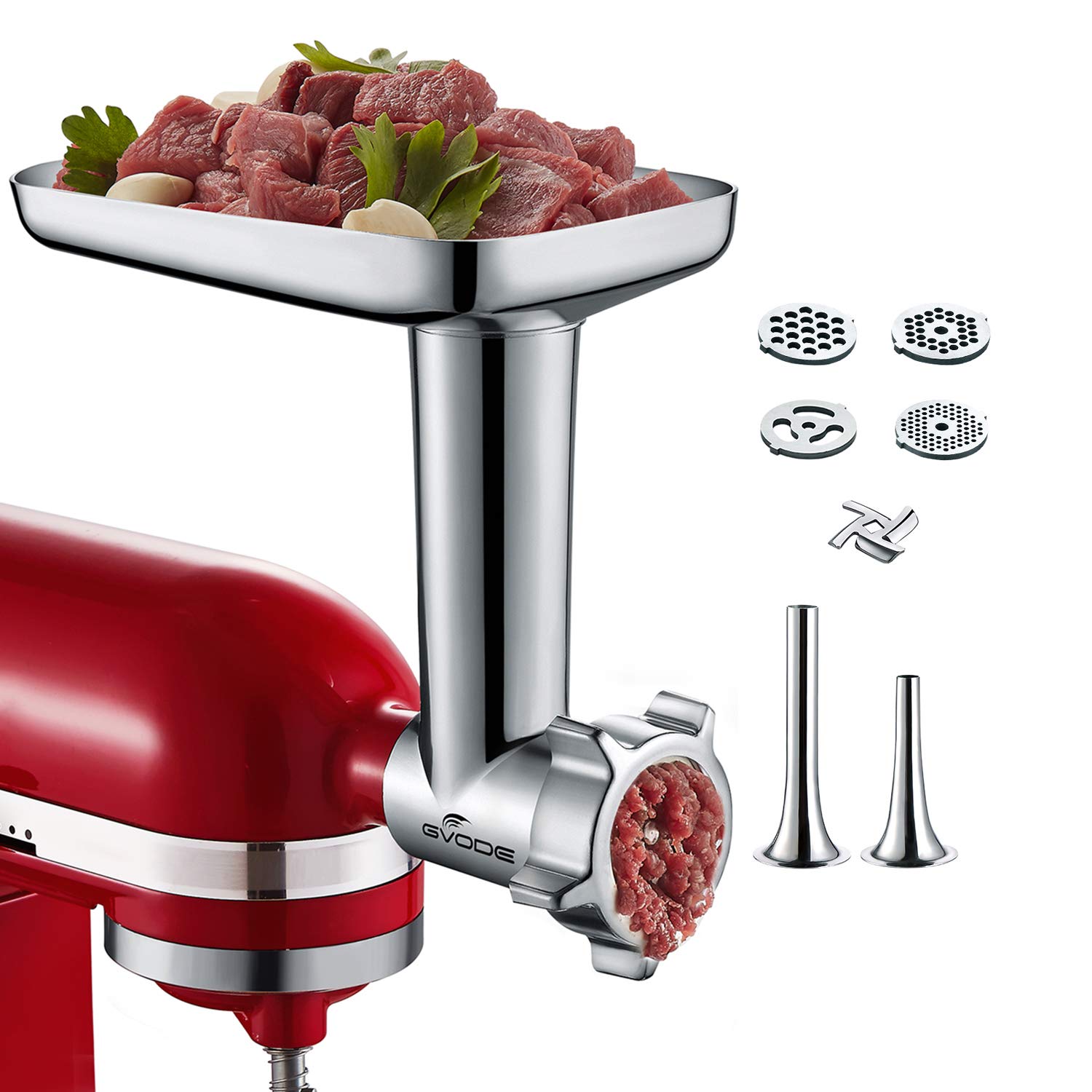 GVODE Metal Food Grinder Attachment for KitchenAid Stand Mixers