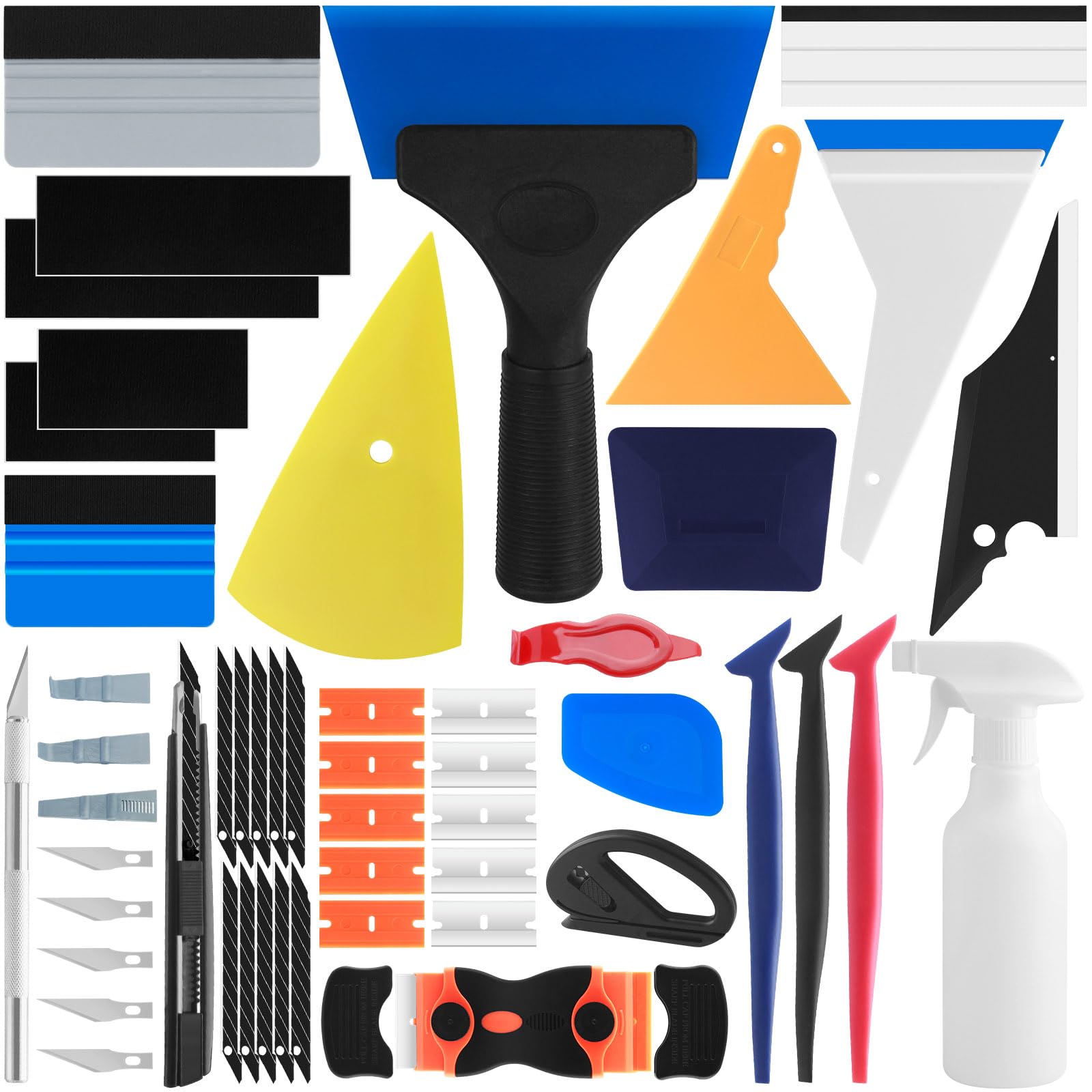 Photo 1 of Arayker 28 Pcs Car Window Tint Tools Kit Vinyl Wrap Tool Window Tint Squeegee Tools Vehicle Glass Protective Film Installation Kit Automotive Window Film Tinting Kit
