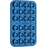 OCTOBUDDY Classic - Silicone Suction Phone Case Adhesive Mount, Blue Ashes | Hands-Free, Strong Grip Holder for Selfies &amp; Videos - iPhone &amp; Android Compatible - 2.25&Prime; x 3.25&Prime;