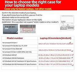 Laptop Cover for Lenovo K14 Gen 1 | V14 G2