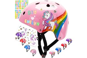 UNICORN HUNTER Unicorn Helmet for Kids 3-5 5-8 8-14 Toddler Helmet Adjustable Bicycle Helmet Kids Bike Helmet for Skateboarding Cycling Roller Skating Balance Bike Skating Scooter