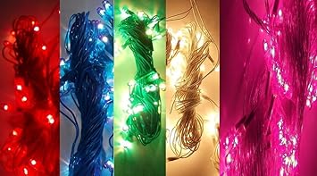Honestystore® Rice Light 24 ft. Multicolor (Set of 5 Assorted)