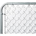Juvale Chain Link Fence Slats for Privacy Covering, Fence Tape Roll with Brass Fasteners for Home, School, Stadiums, Construction Sites, Storage Facilities, & Warehouses (1.8 in x 246 ft, White)