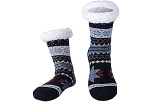BSTcentelha Super Soft Warm Cozy Fuzzy Fleece-lined Winter With Grips Slipper Socks For Man