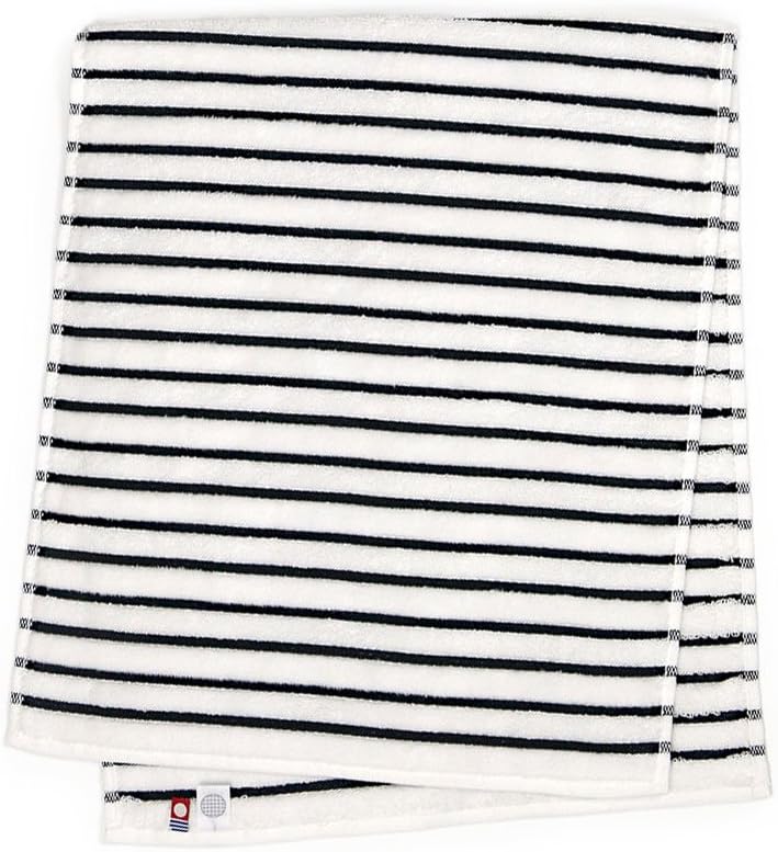 Iori Color Stripes Face Towel imabari towel Japan - Navy