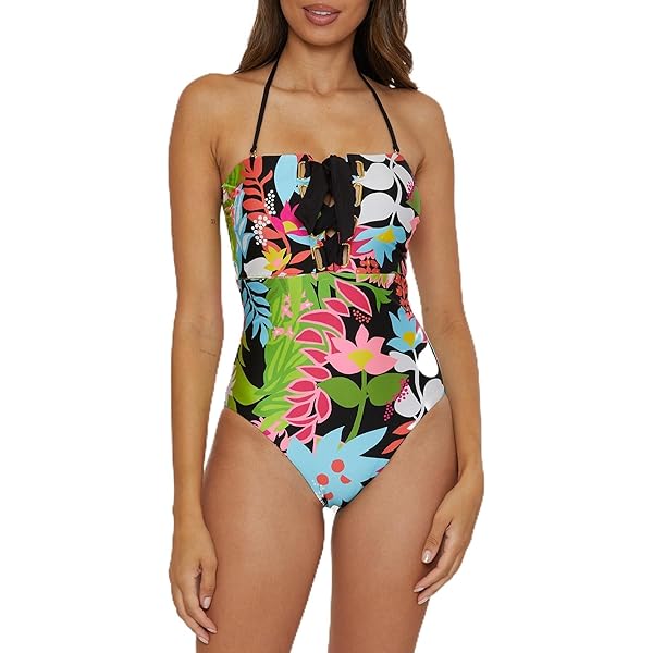 新品トリーナタークTRINA TURKホルターネックワンピース#0ペイズリー柄 Trina Turk Women's Standard Lilleth One Piece Swimsuit