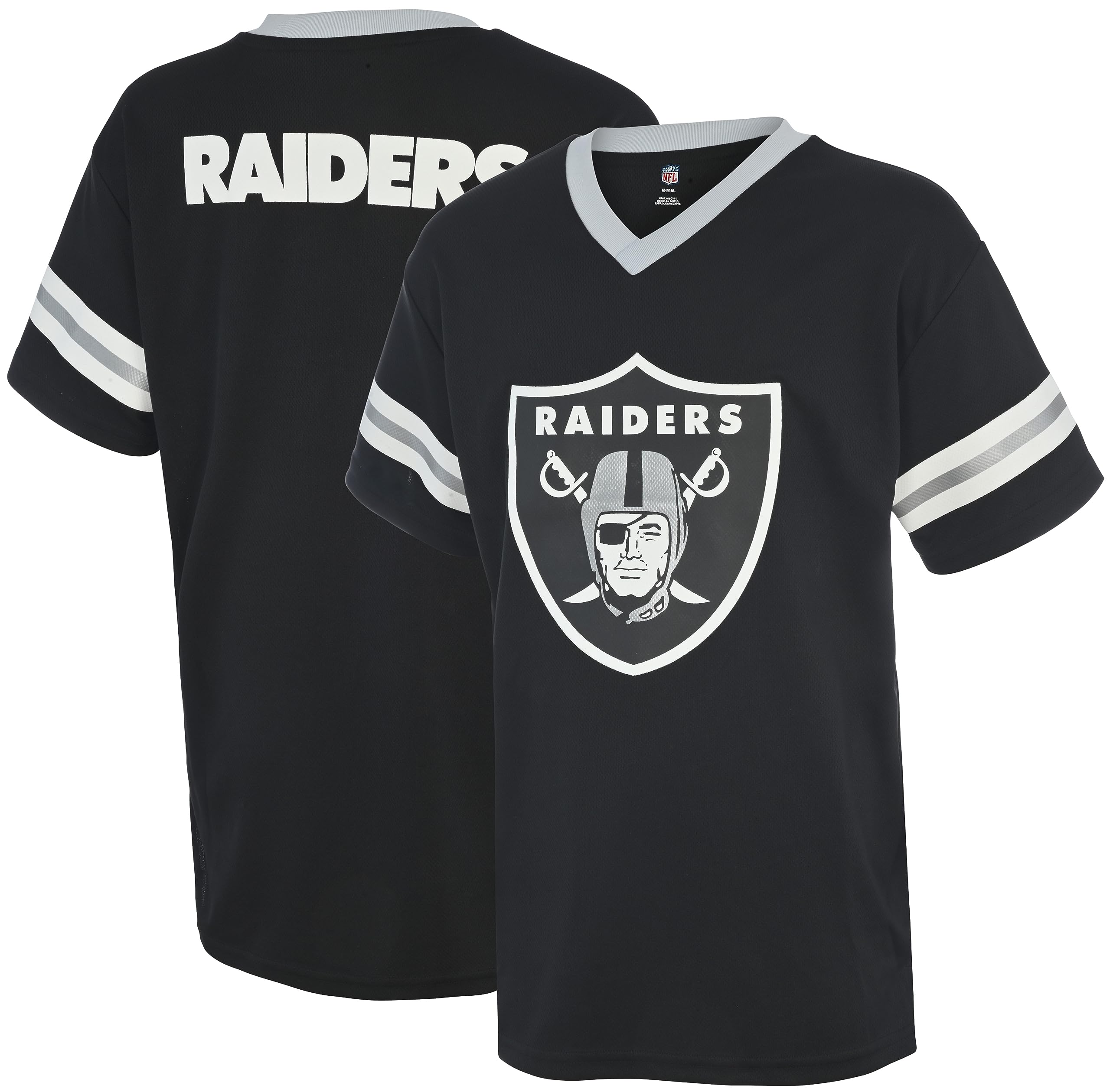 Outerstuff NFL Kids Youth 4-20 Official Game Day Team Jersey (Regular, Las Vegas Raiders - Black) Image