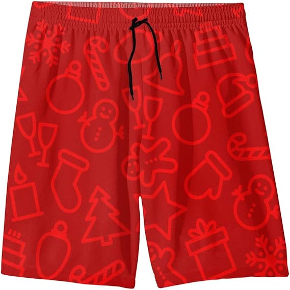 Amazon Co Jp 水着 メンズ ビーチパンツ 赤い ギフト 星 海パン ショートパンツ サーフパンツ 短パン 夏 速乾 通気 防水速乾 男 水陸両用 おしゃれ Bolaco 服 ファッション小物
