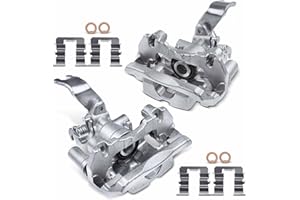 A-Premium Disc Brake Caliper Assembly with Bracket Compatible with Select Mazda Models - Protege 2001-2003, Protege5 2002-2003 - Rear Driver and Passenger Side, 2-PC Set