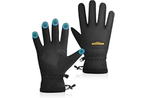 AXEVMEN Winter Gloves Waterproof Ski Snow Gloves for Women Men, Windproof Cold Weather Warm Thermal with 3M Premium Insulation Touchscreen for Running Driving Cycling Hiking Biking Outdoor Sports Work