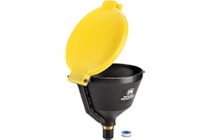 PIG Drum Funnel | Burpless Poly Drum Funnel | for 30 and 55 gal Plastic or Steel Drums w/ 2" NPT | Yellow | PMB30001-YW