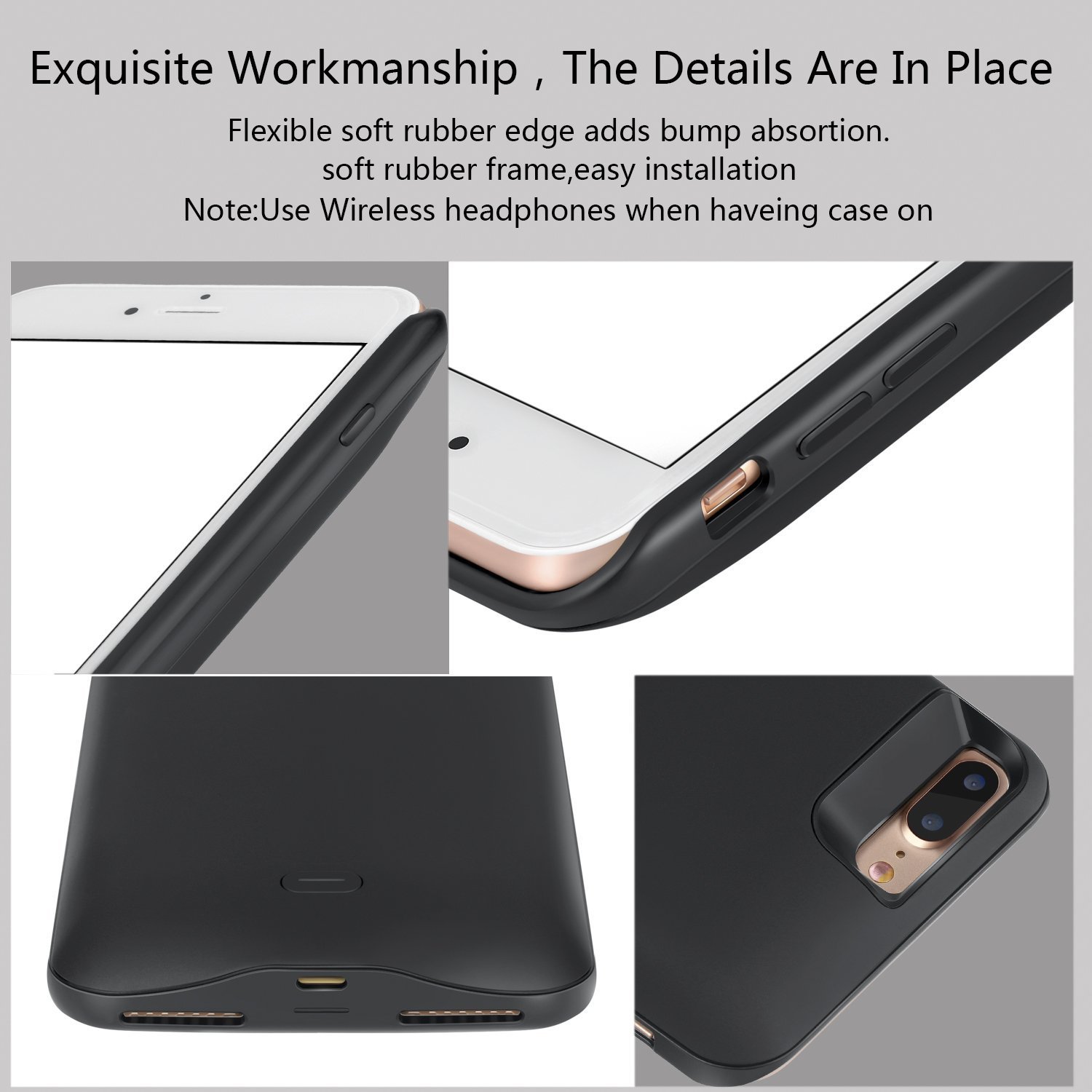 IPhone 7 Battery Case, Sonlipo Ultra Slim Portable Charger Built In