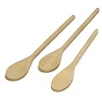 Imusa Wooden Spoons 3-Piece | Maplewood | Non-Scratch | For Cooking | Set of 3