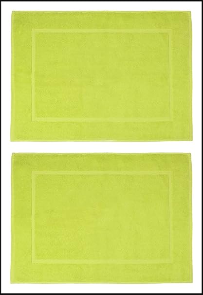 Casa Basics 700 GSM Quick Dry Premium 2 Pcs Bath Mat Set- Green