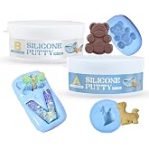 WANJAO 100g A+100g B Silicone Putty, Fast Curing for Silicone Molds Make | Silicone Molds Making Kit 1:1 Easy Mixing Ratio Harden after Drying Durable for Making Reusable Silicone Molds&amp;Resin Molds