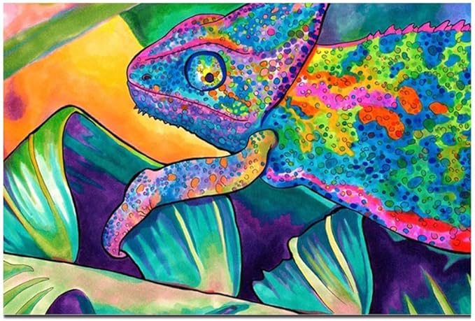 Amazon Com Nrrtbwdhl Abstract Blacklight Paintings Psychedelic Trippy Anime Painting Art Poster Print Canvas Home Decor Picture Wall Print 50x70cm No Frame Posters Prints